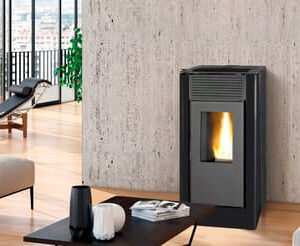 Hidroestufa de pellet TJ Velika 15 kW negra