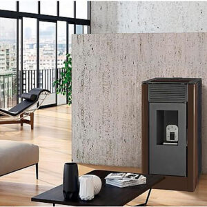 Hidroestufa de Pellets - TJ CALEFACION VELIKA, 15 kW , Negro