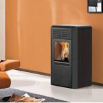 Estufa de Pellets Point 8 Kw aire Gris